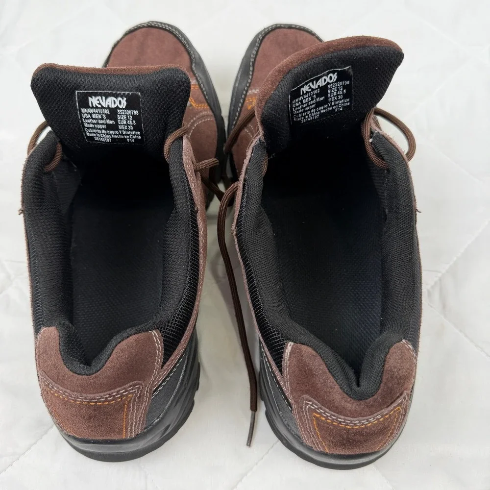 Nevados Men's 12 Brown Suede Leather Rugged Oxford Hiking Trail Shoes